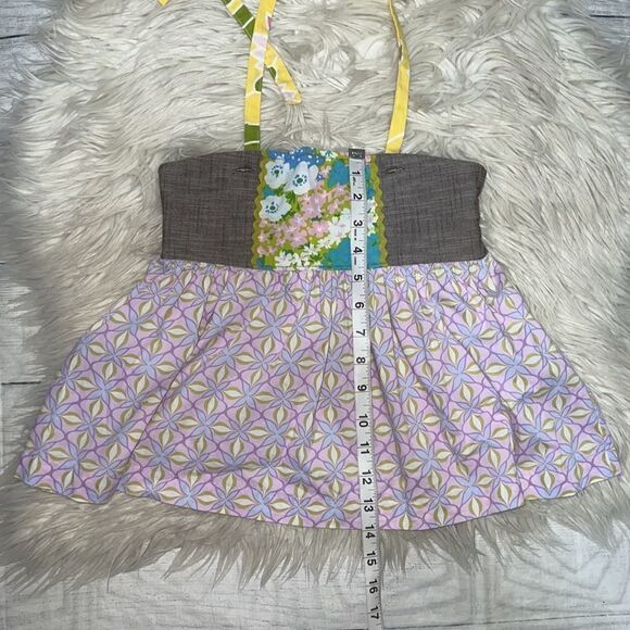 Matilda Jane Clothing MJ Hammond Bay Violet + Ellie Ellie Halter Top sz 6 - Picture 4 of 5